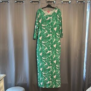 Lilly Pulitzer Green Sheath Resort Dress